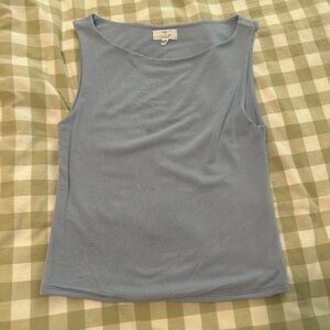 Blue Sleeveless Top